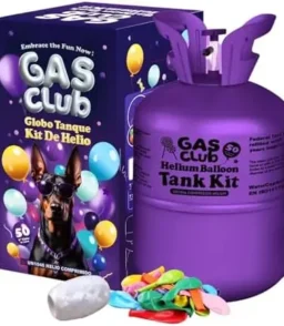 13-Liter Portable Helium Tank – Inflates Up to 50 Latex Balloons for Home Events