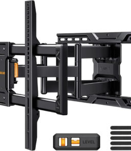 Full Motion TV Wall Mount for 42-90 in TVs - Adjustable Swivel and Tilt Bracket