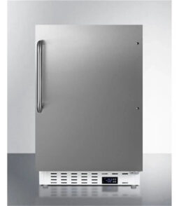 ADA Compliant Built-In Freestanding Manual Defrost All-Freezer. White Cabinet - 32 x 19.88 x 22.5 in