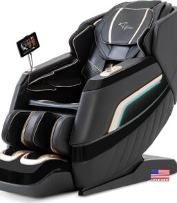 Alfine 4D Full Body Massage Chair With SL Track. Yoga Stretch. Zero Gravity. Heating. AI Voice Control - A66